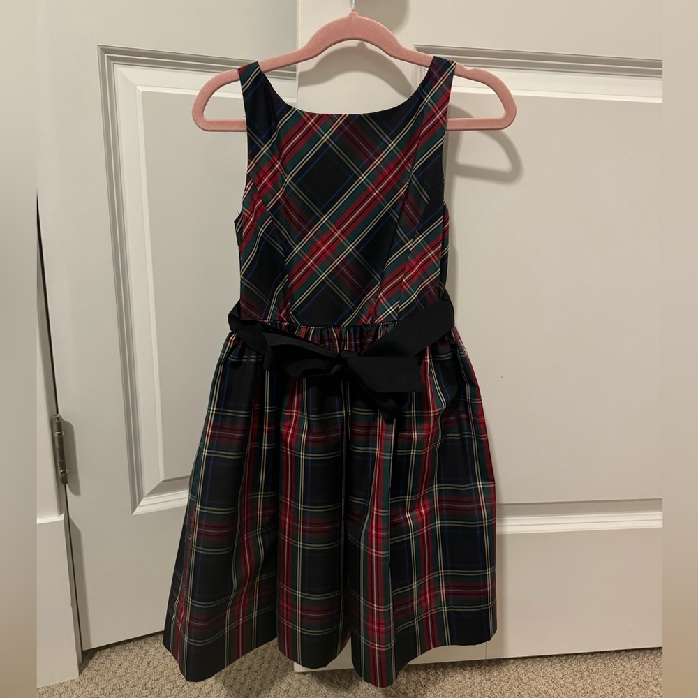 Polo by Ralph Lauren Plaid Kids Dress - Red and Black